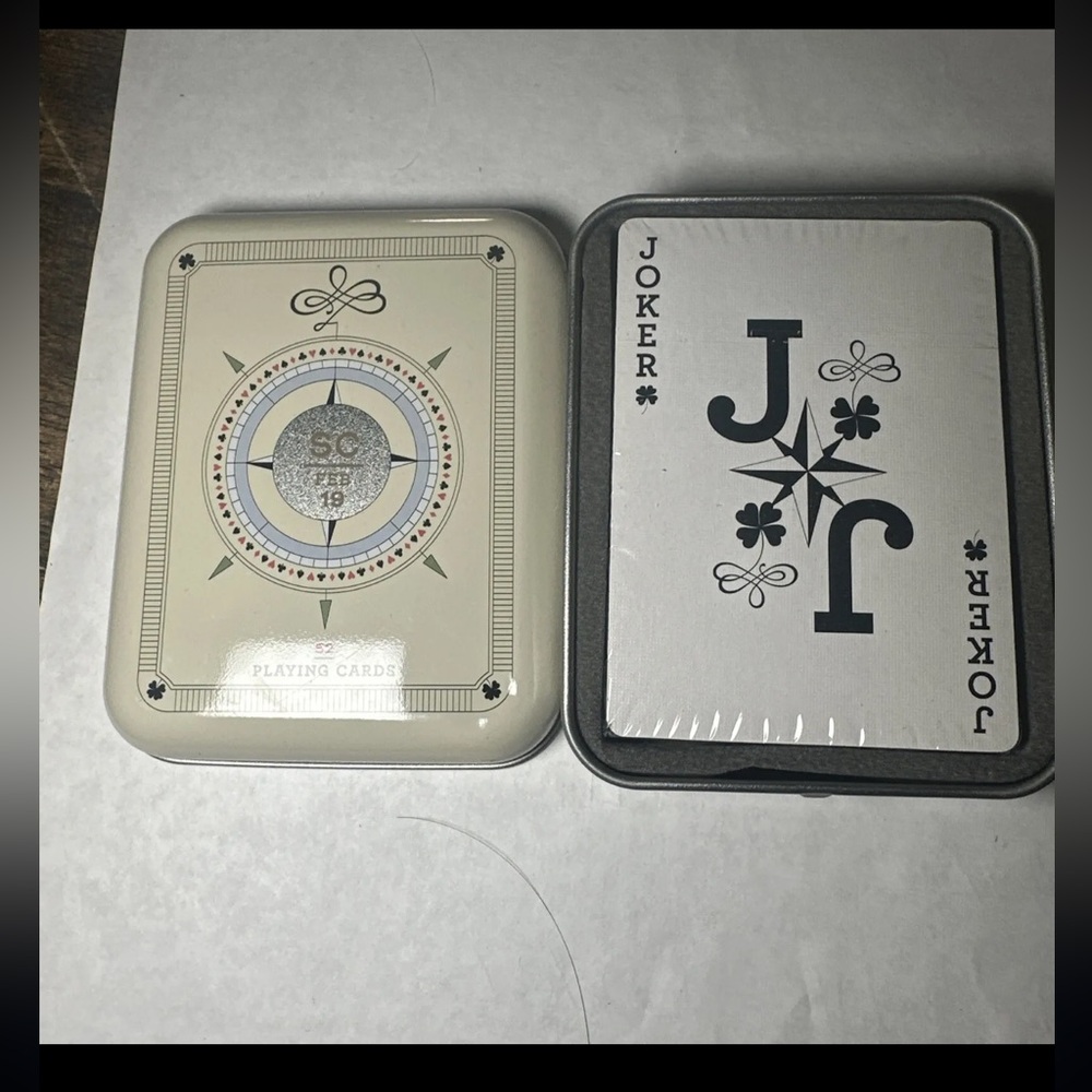 Vintage Marlboro Playing Cards In Sealed Tin